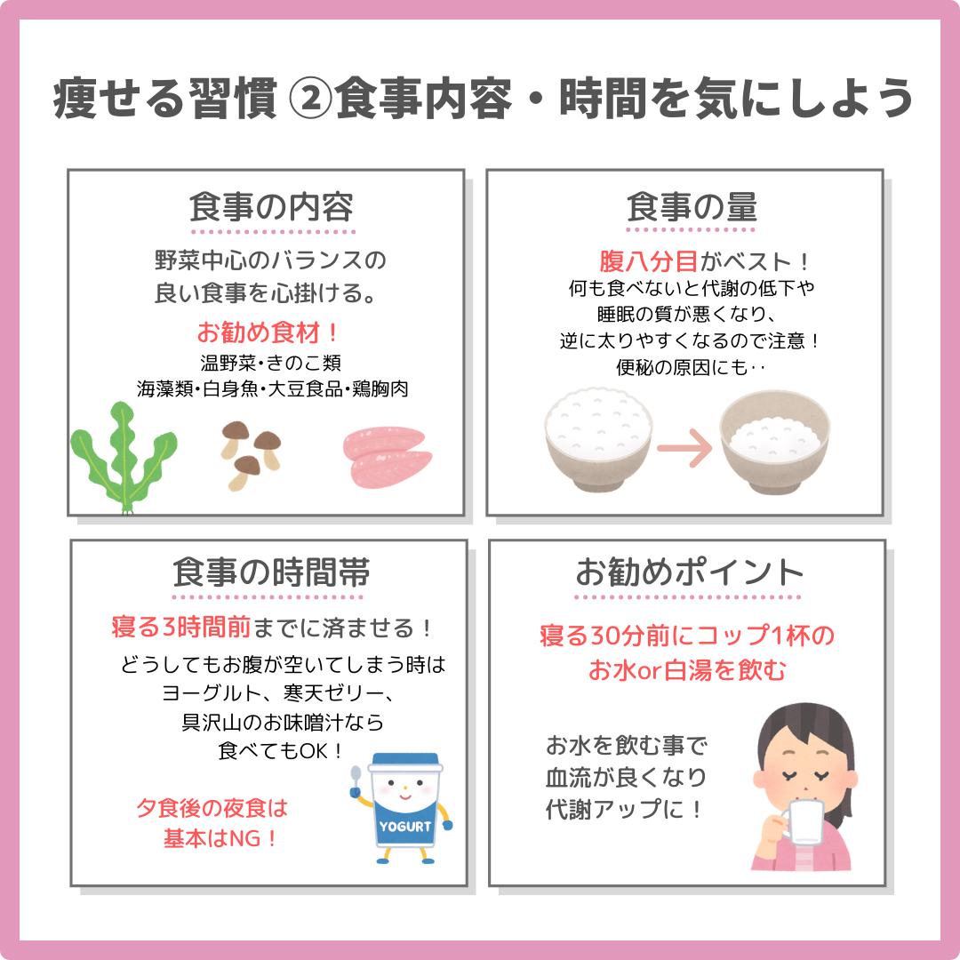 痩せ習慣 食事内容 時間を気にしよう Na Ko が投稿したフォトブック Sharee