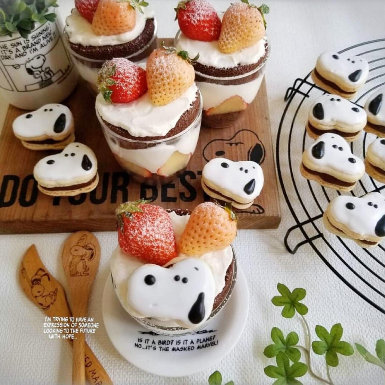 スヌーピーマカロンでグラスケーキ Keiko 25が投稿したフォトブック Sharee