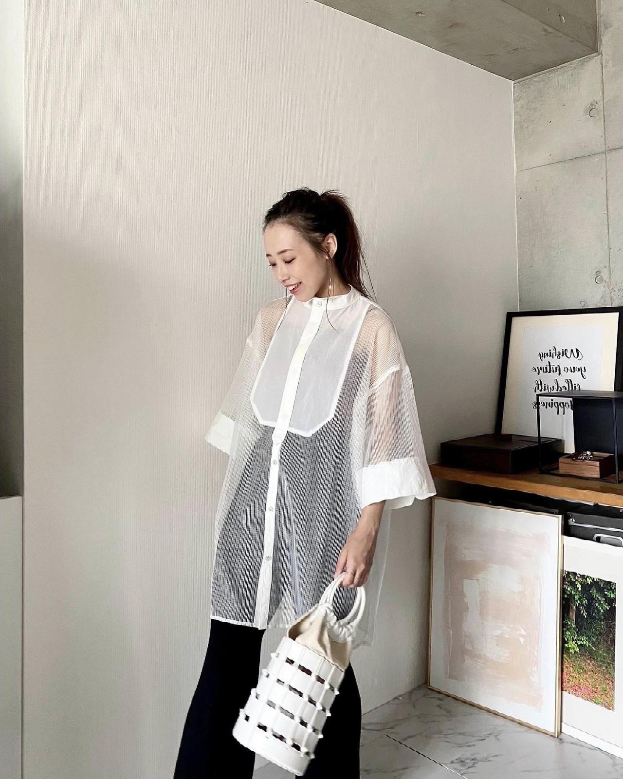 シースルートップスがかわいい 小柄さんむけootd 阿部早織が投稿したフォトブック Sharee