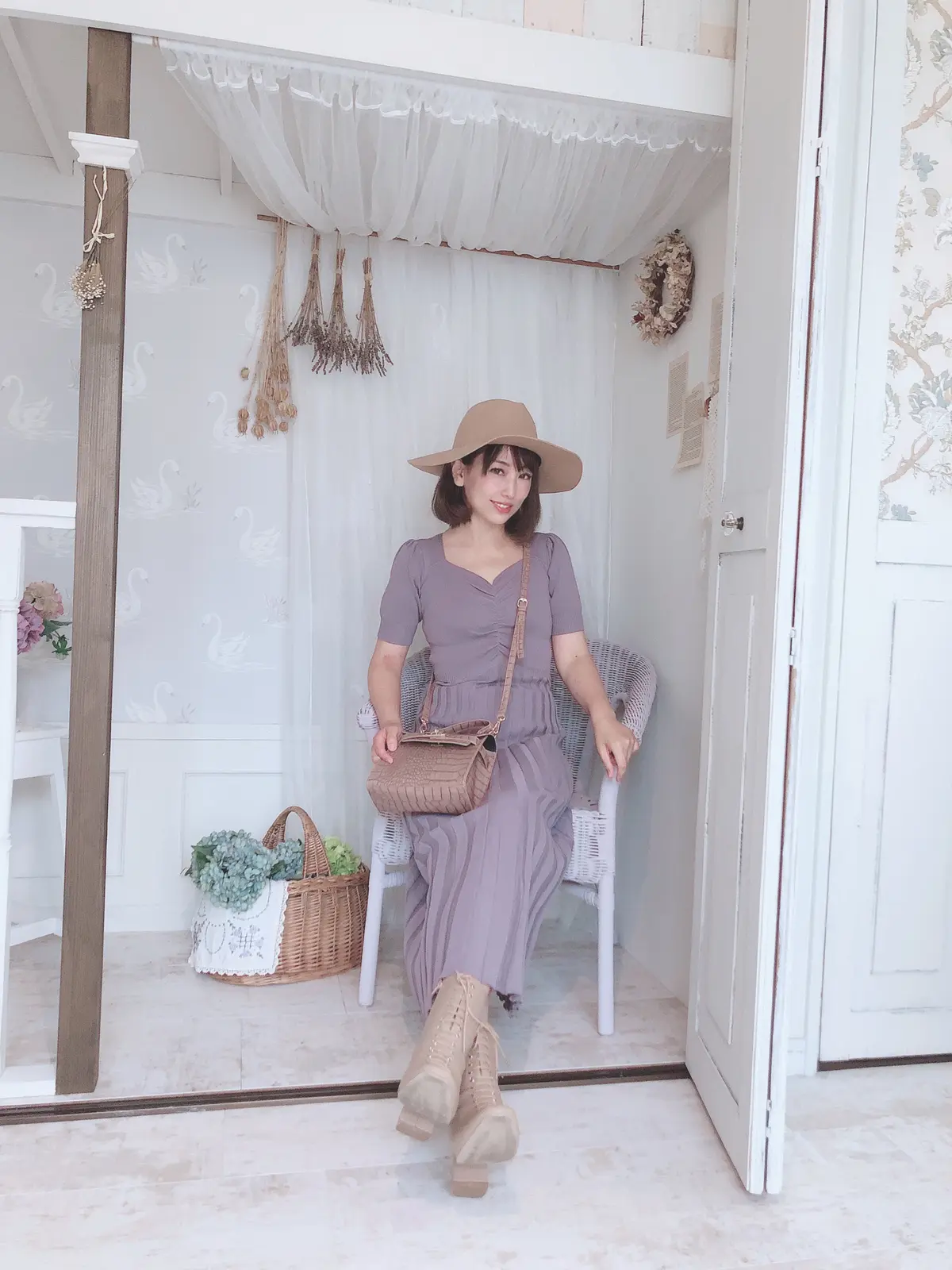 グレイルのラベンダーカラーのワンピース Harunyaはるにゃが投稿したフォトブック Lemon8