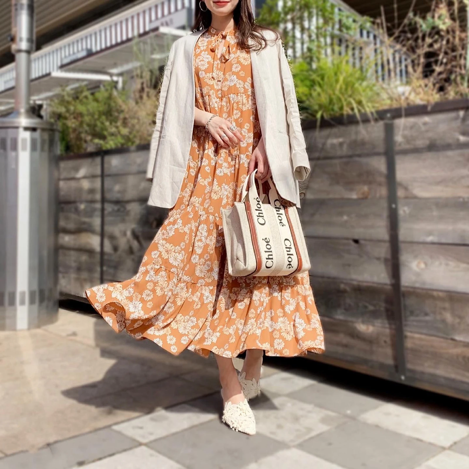 テラスでお花見コーデ Yuuka Kが投稿したフォトブック Lemon8