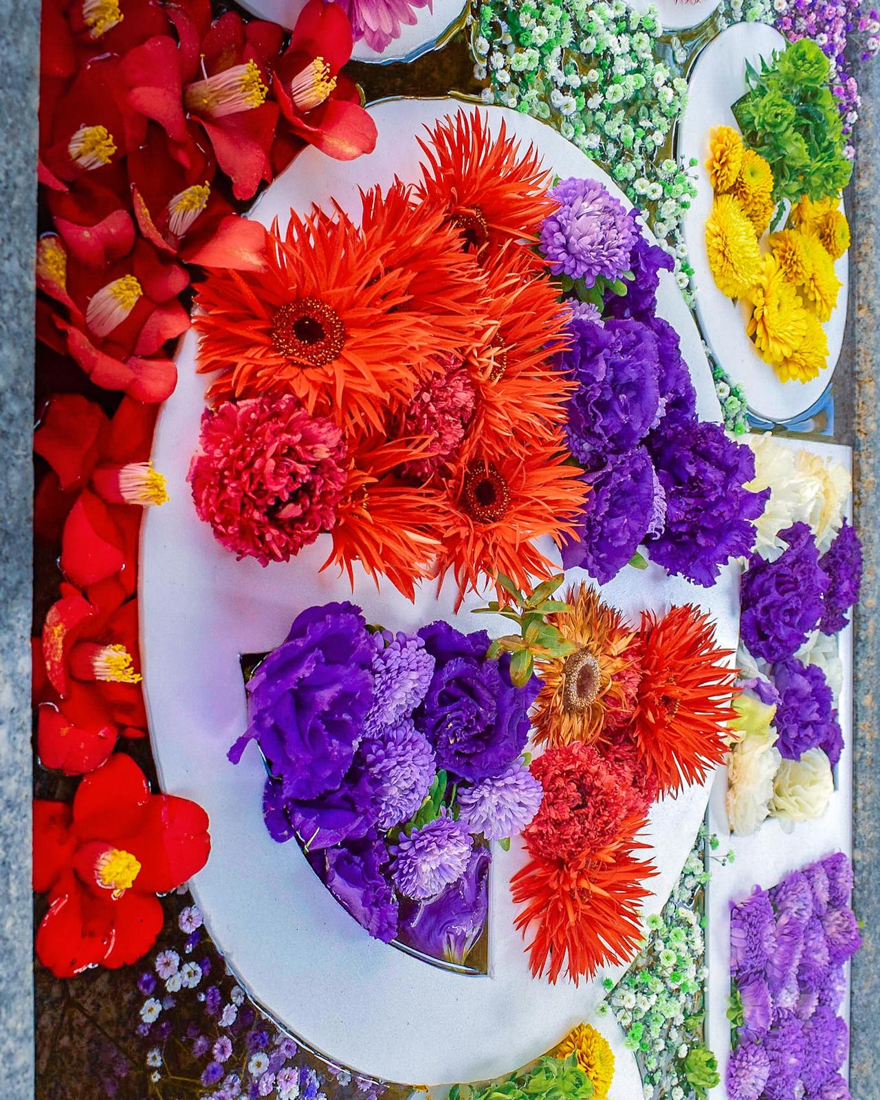 福岡県 警固神社の花手水は まるでレストラン Jptravelerspicが投稿したフォトブック Sharee