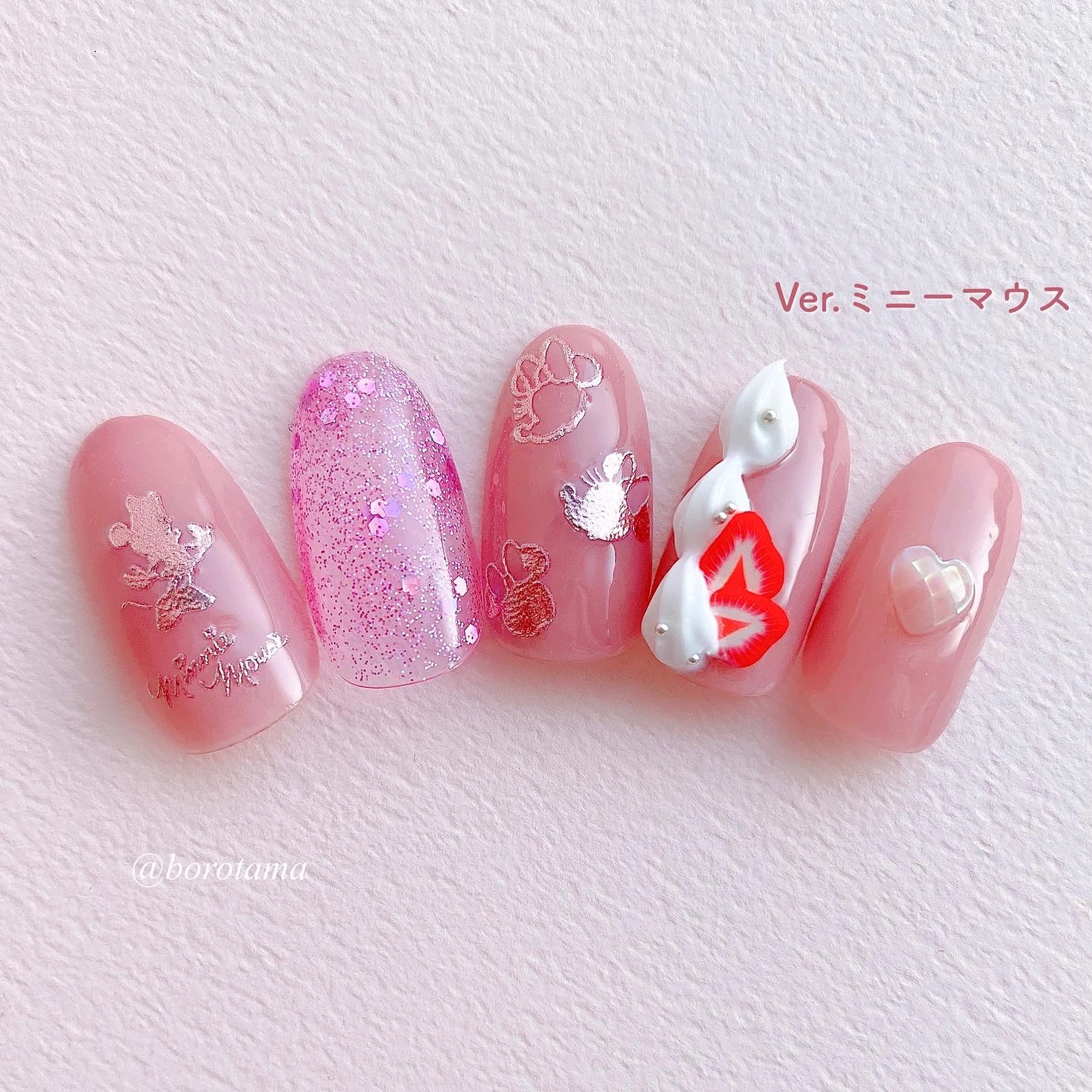 ミッキー ミニーnail Happy Birthday Borotamaが投稿したフォトブック Lemon8