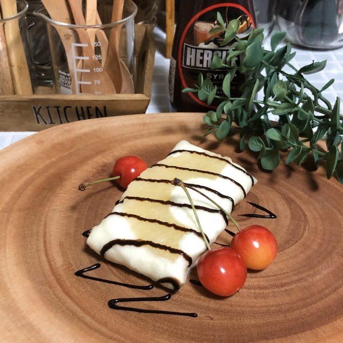 おやつにぴったり 春巻きの皮を使ってレンチン簡単クレープの作り方 Youkoが投稿した記事 Sharee