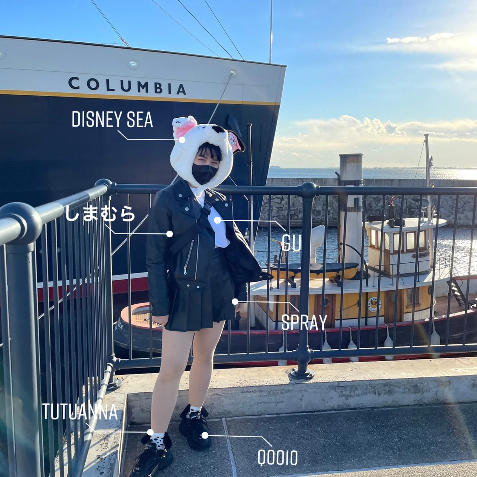 Disney Sea モノクロダルメシアンコーデ Richmans Frugが投稿したフォトブック Lemon8