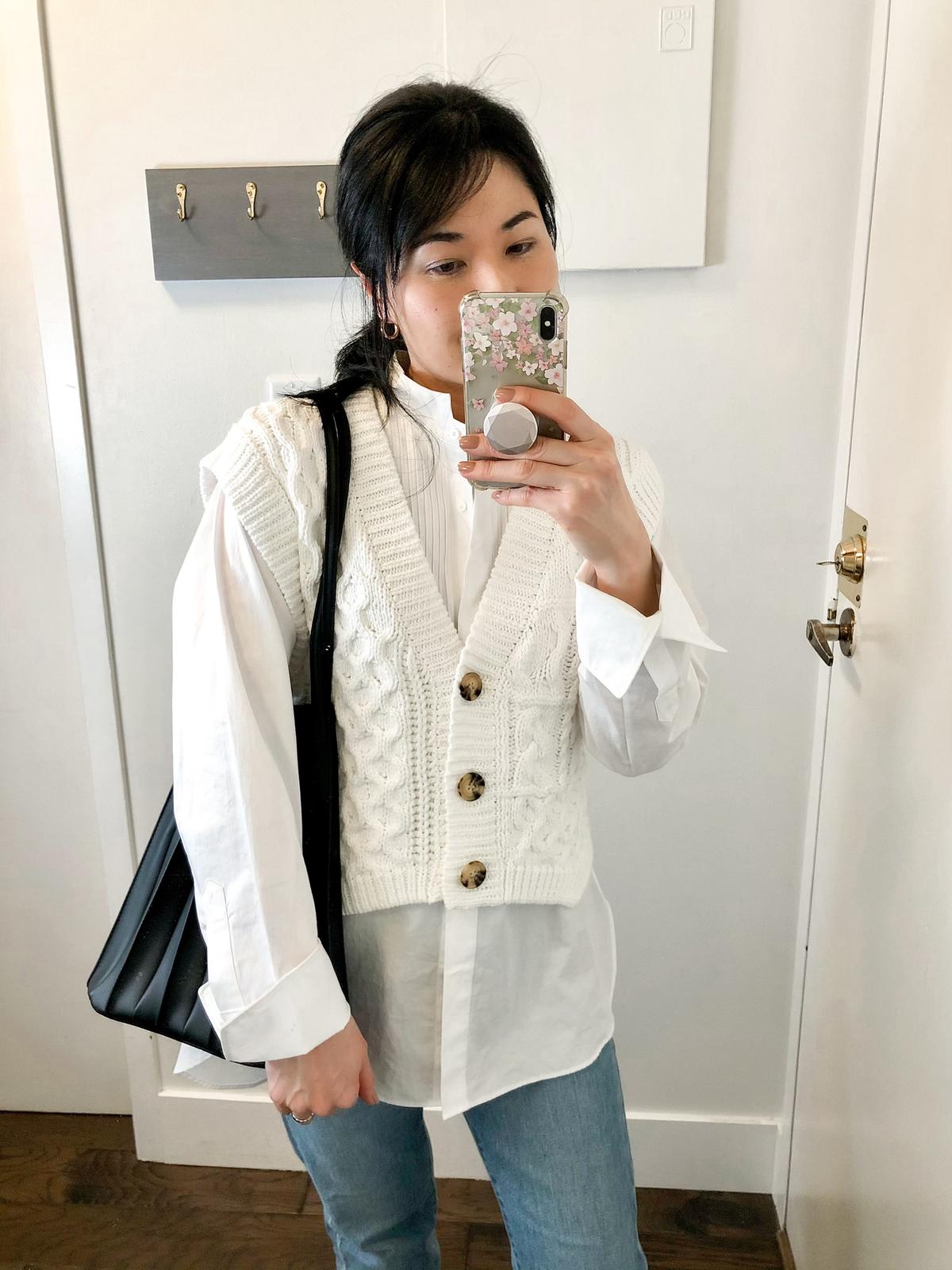 Zaraのニットベストで春コーデ Tomoko Iが投稿したフォトブック Sharee