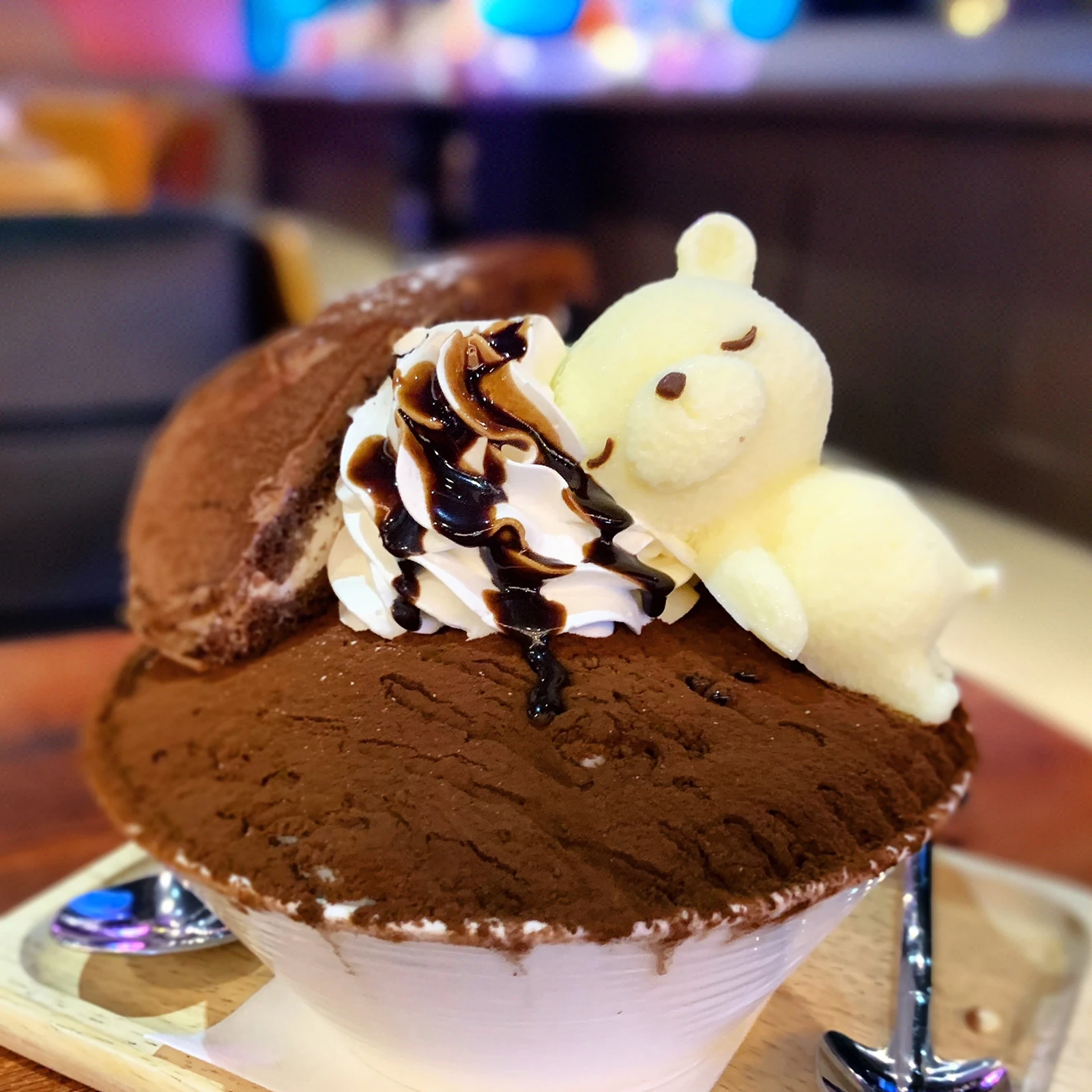 お眠りくまさんがかわいい 新大久保の韓国風かき氷 Chiiii Cafe が投稿したフォトブック Lemon8
