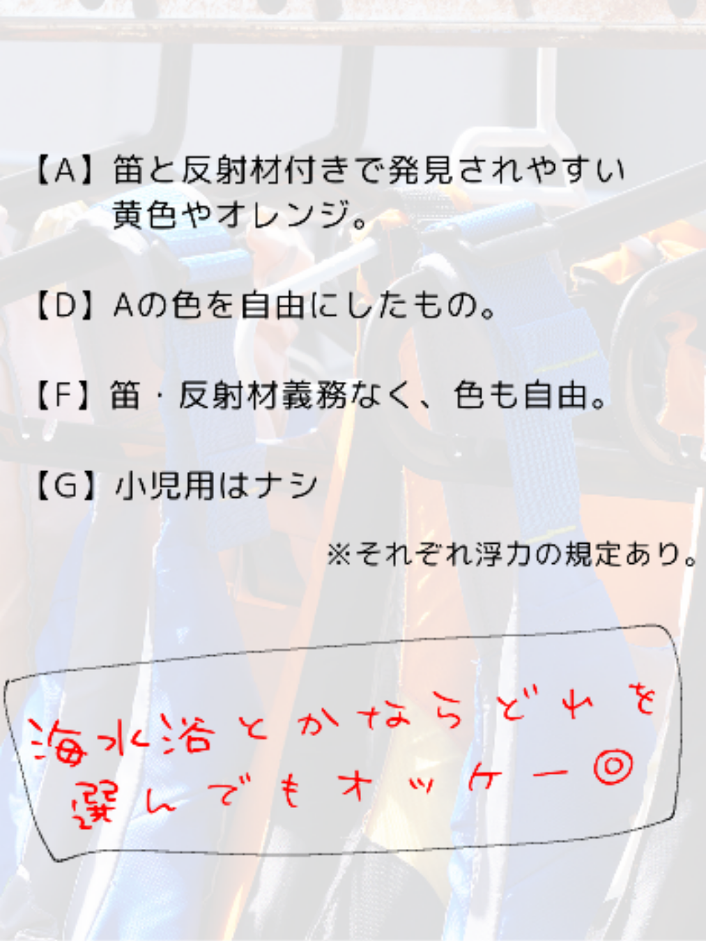 子ども用ライフジャケットの選び方の参考に 桜マークとかタイプaとかいったい何なの Kototabiが投稿したフォトブック Sharee