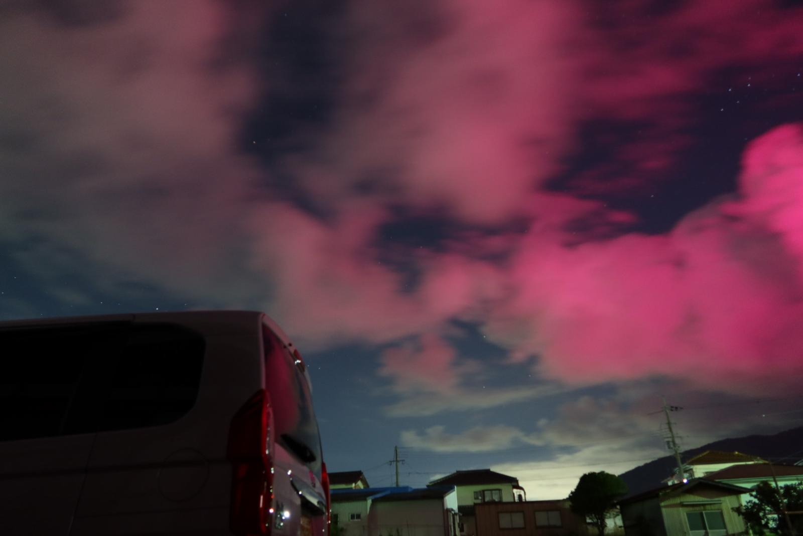 夜空 星空 ピンク色の夜空 Syuichiyagiが投稿したフォトブック Sharee