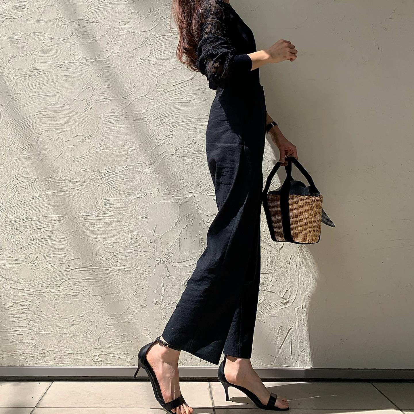 レース刺繍が大人可愛い春夏ブラックコーデ 3sahoが投稿したフォトブック Sharee