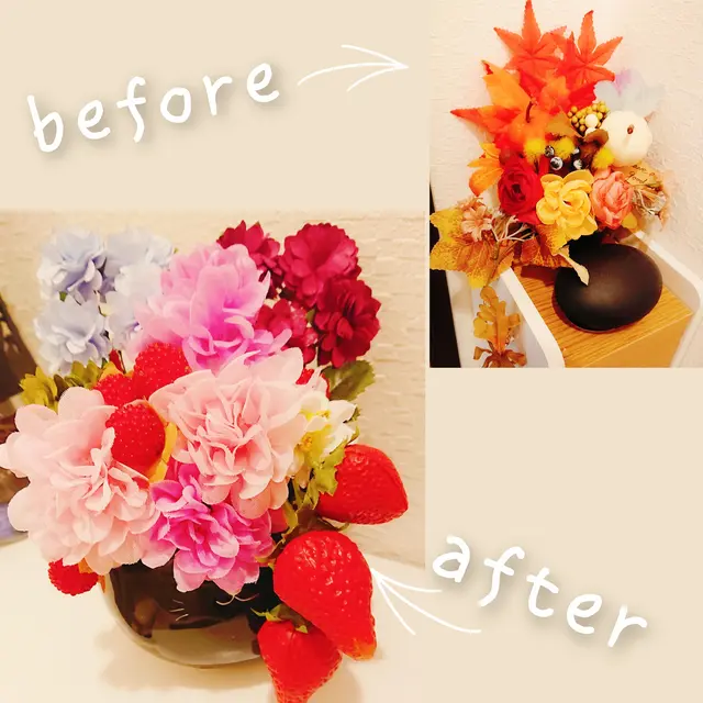 100均 造花 花瓶 Lemon8