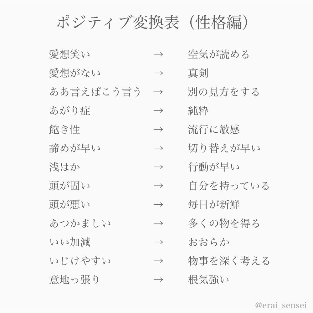 ポジティブ変換 一生使える言い換え言葉まとめ えらせんが投稿したフォトブック Lemon8