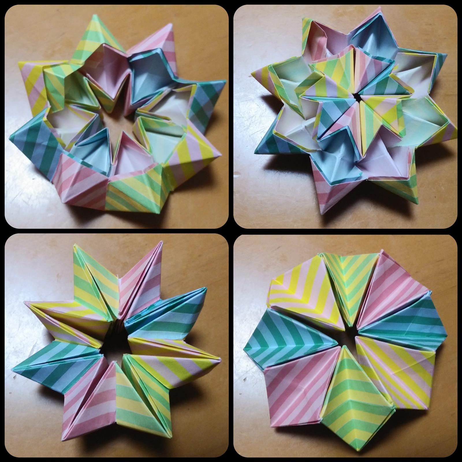 立体 折り紙 折り紙で星の作り方まとめ１５選！簡単にできる立体折り方やはさみ星も！