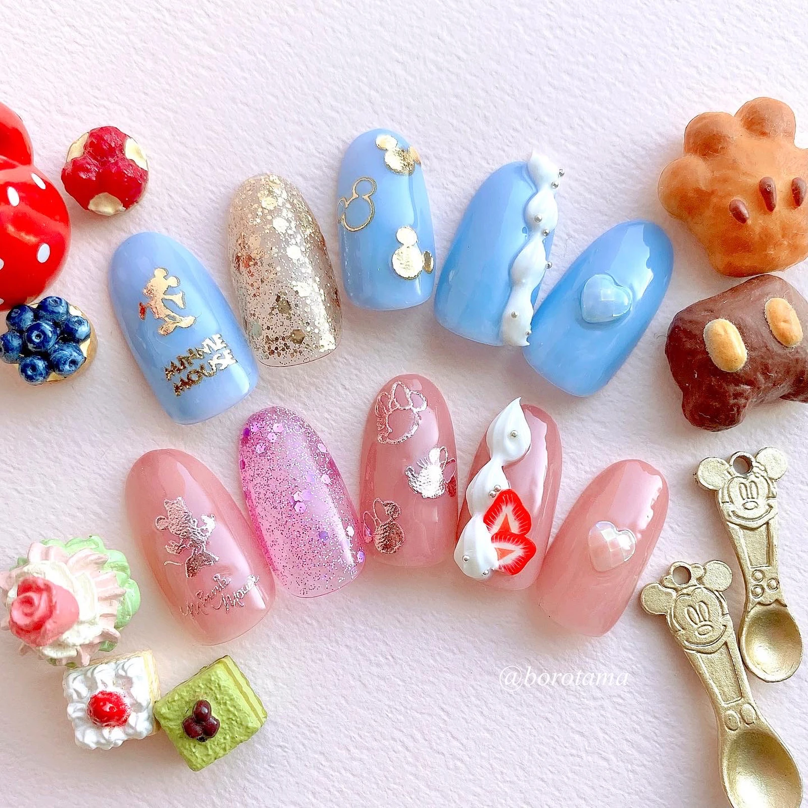 ミッキー ミニーnail Happy Birthday Borotamaが投稿したフォトブック Lemon8