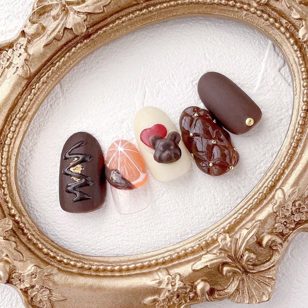 ネイル工房 くまチョコバレンタインネイル Aiainail が投稿したフォトブック Lemon8