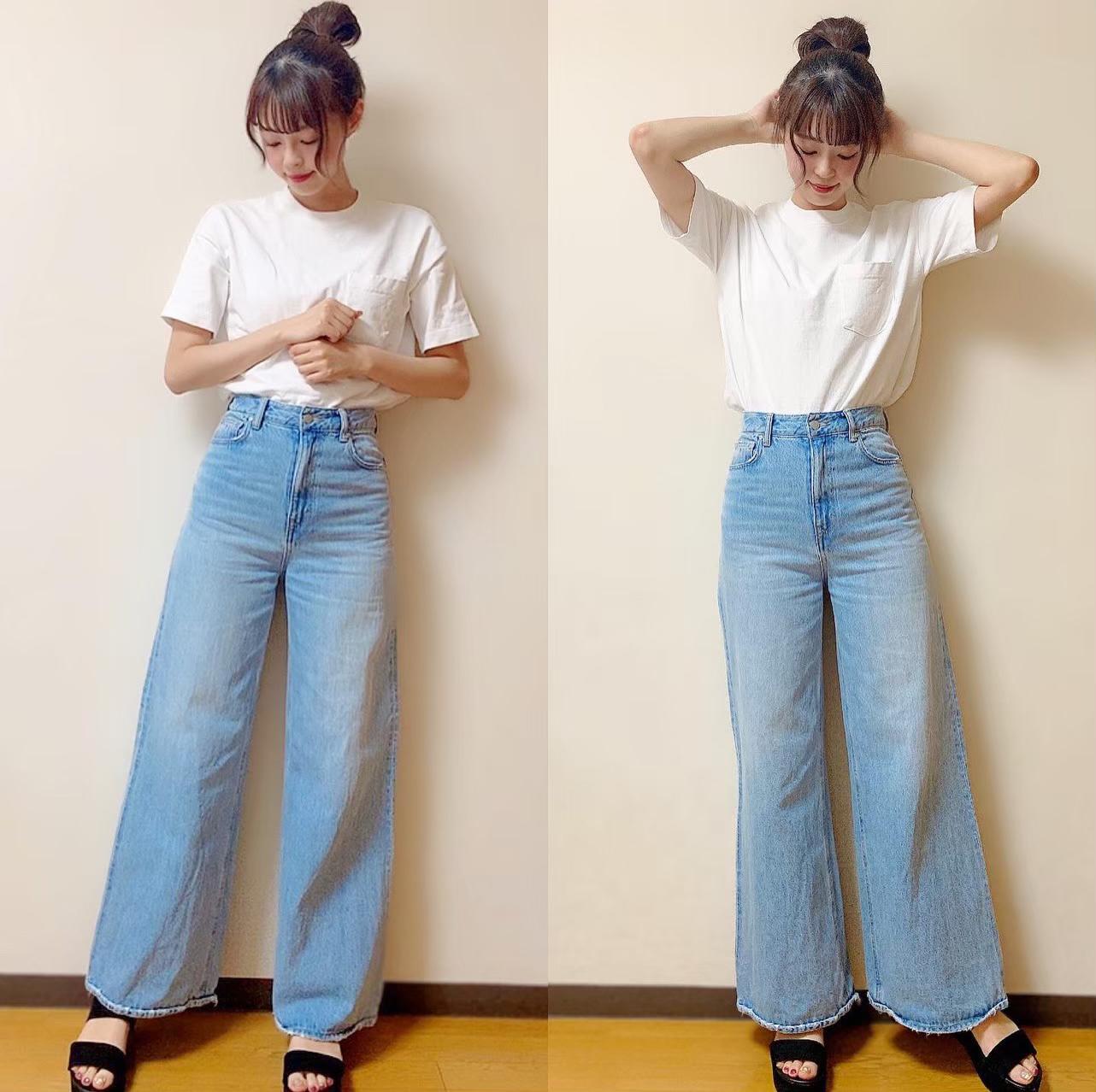 Emodaワイドパンツとguのtシャツ Lissssanが投稿したフォトブック Sharee