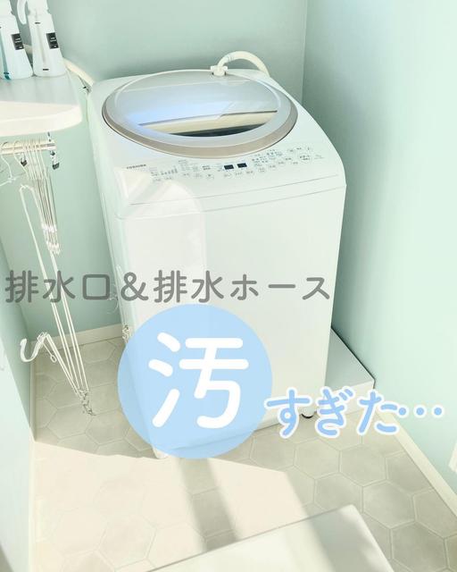【掃除】汚すぎた洗濯機排水 掃除の手順