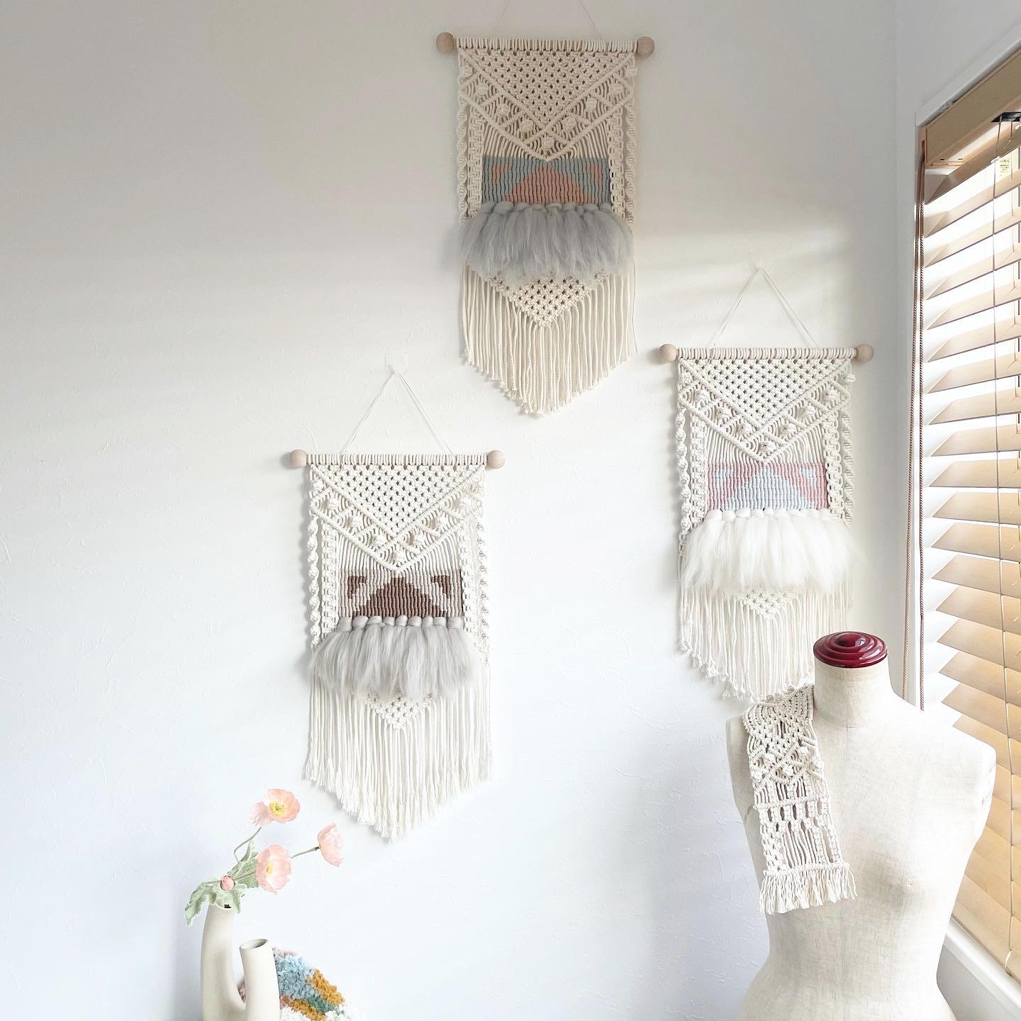 韓国インテリアっぽいハンドメイドのマクラメタペストリー Acra Fiberartsが投稿したフォトブック Sharee