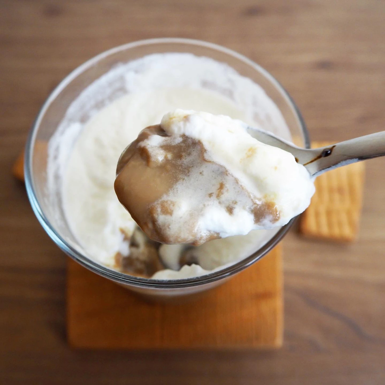 夏デザートレシピ 生クリームのせカフェオレプリン 石野美和が投稿したフォトブック Lemon8