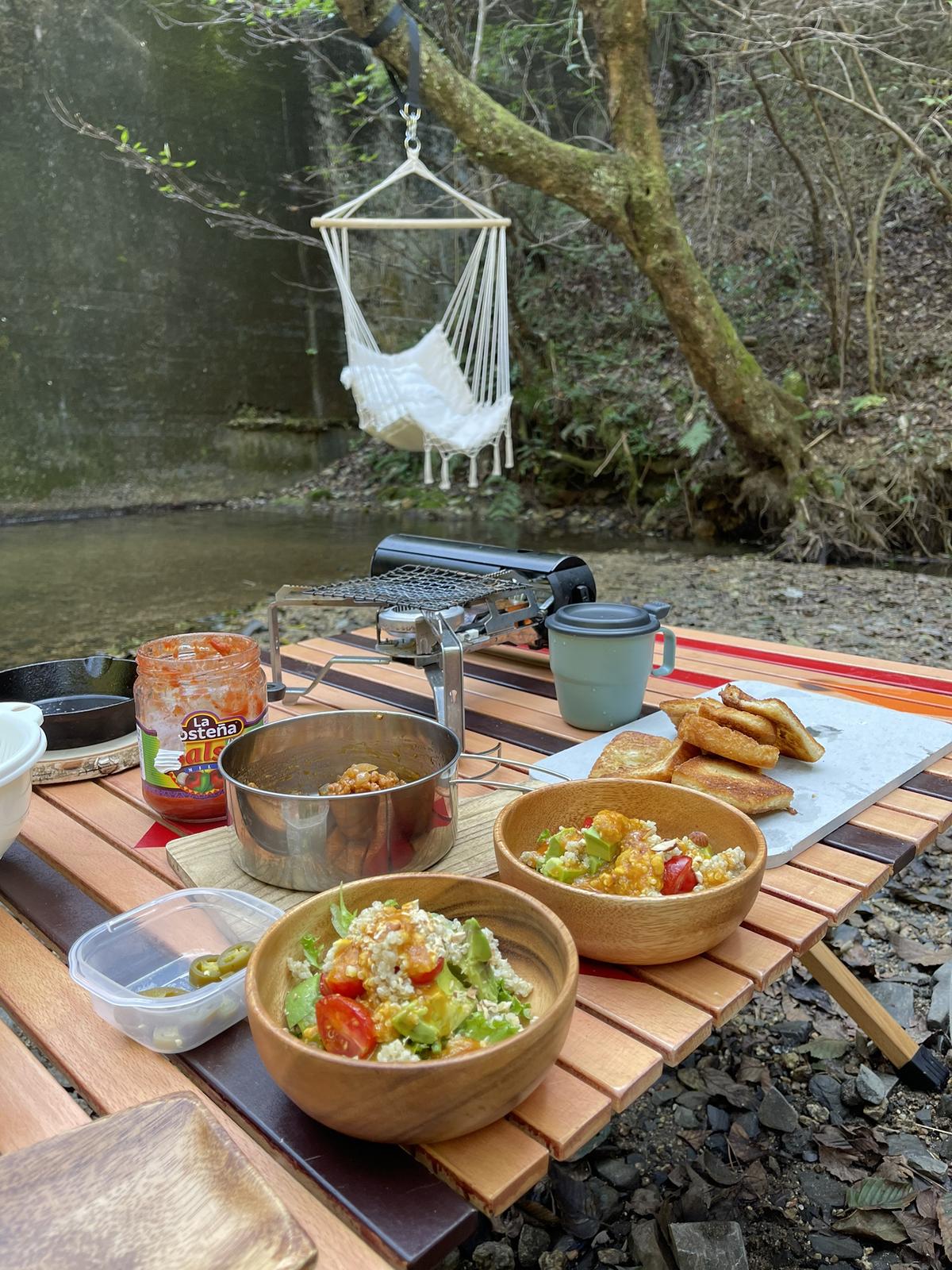 キャンプ飯は大豆ミートでタコス をするはずがまさかのトルティーヤ忘れた チアコマが投稿したフォトブック Lemon8