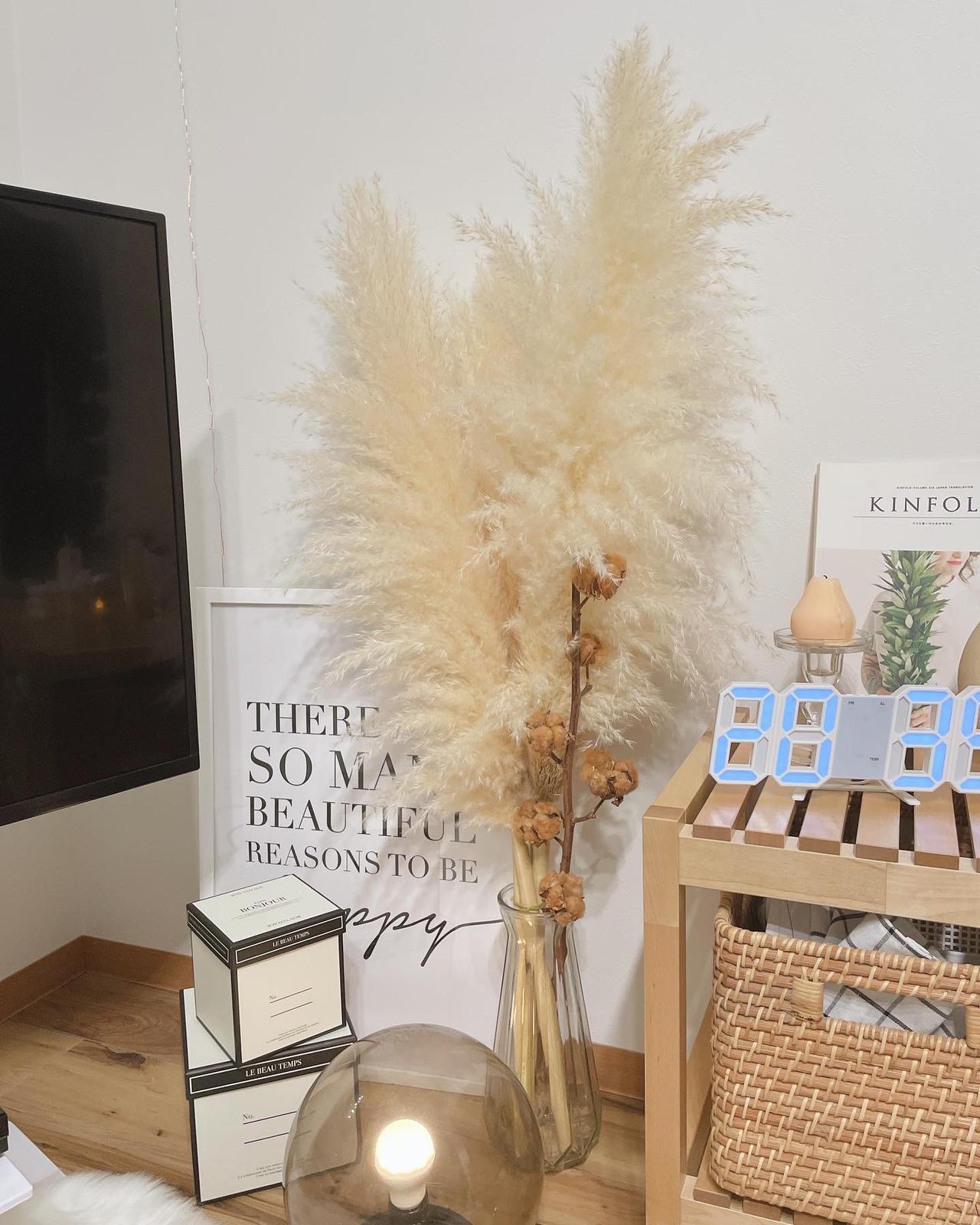 ふわっふわなパンパスグラスと コットンフラワーが とっても気 Yuccoco Roomが投稿したフォトブック Sharee