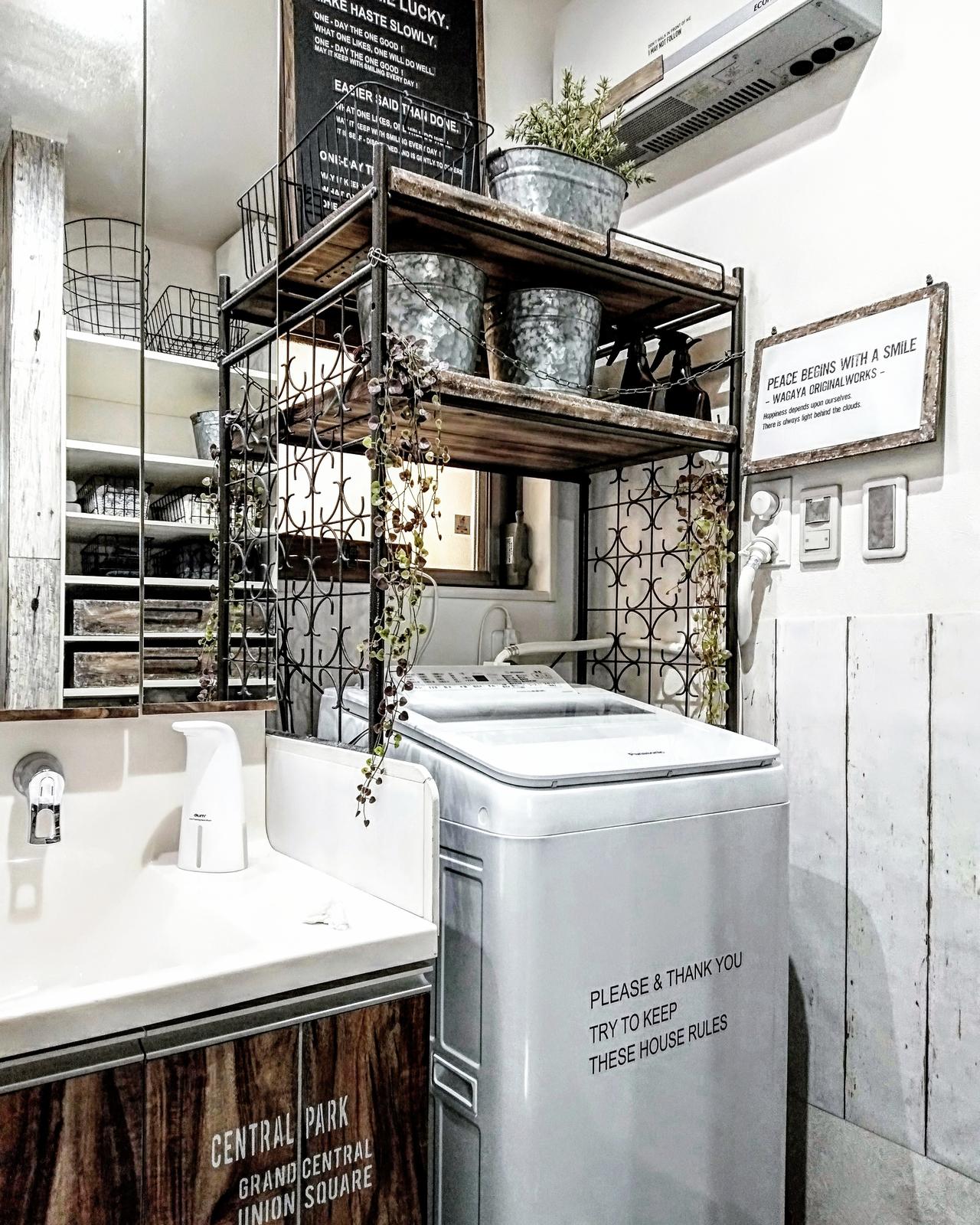 洗面所 ランドリーラックの棚板diy 我が家が投稿したフォトブック Sharee