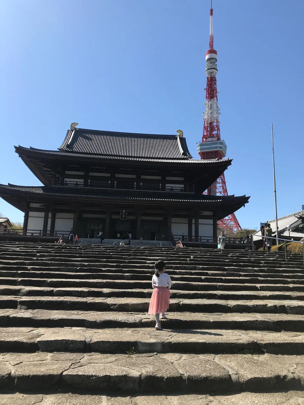 東京のシンボル 東京タワーと増上寺と桜のコントラストで春を感じる Jennieが投稿した記事 Lemon8
