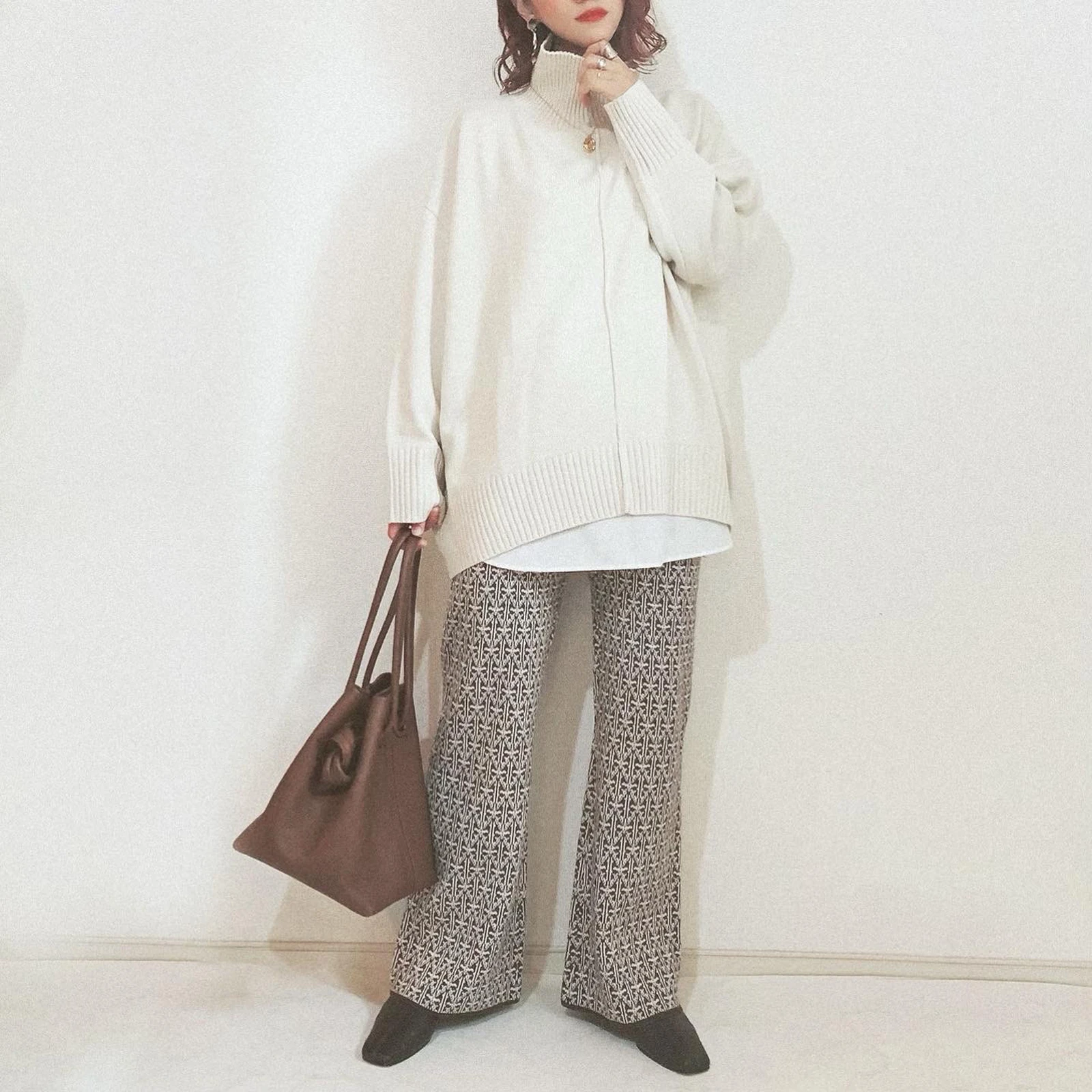 しまむら 流行りのジャガードパンツはスタイルアップ効果に期待大 Re Edit Chi Ka 12 23が投稿したフォトブック Lemon8