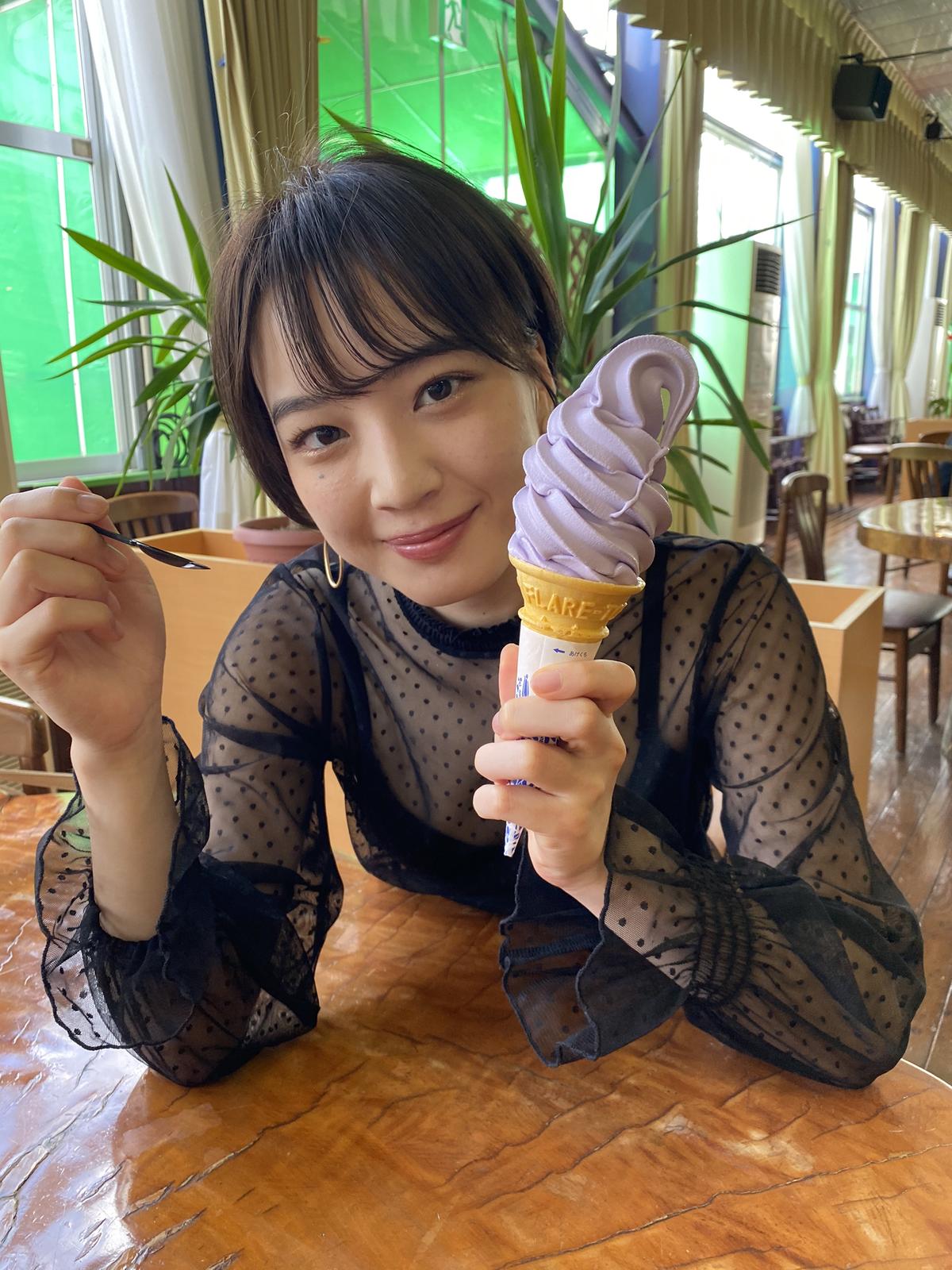 秋田のハーブワールドにあるラベンダーソフトクリーム Sayaka Odaiが投稿したフォトブック Sharee