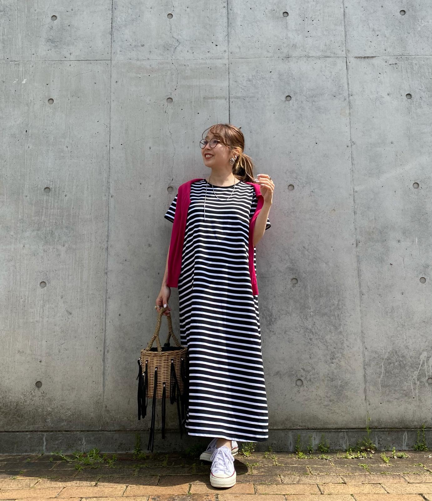 低身長コーデ ボーダーワンピ着回し Mzk709が投稿したフォトブック Sharee