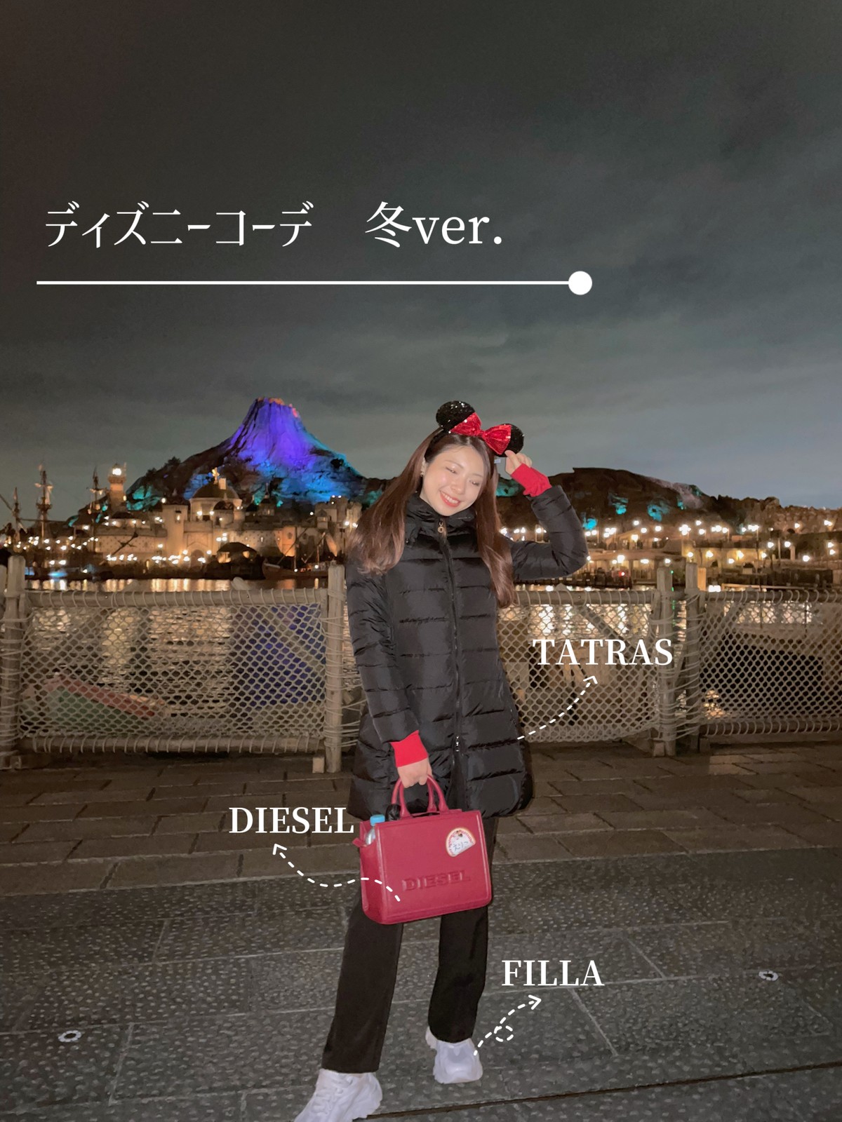 Lemon8 Story ディズニー 双子コーデ 冬