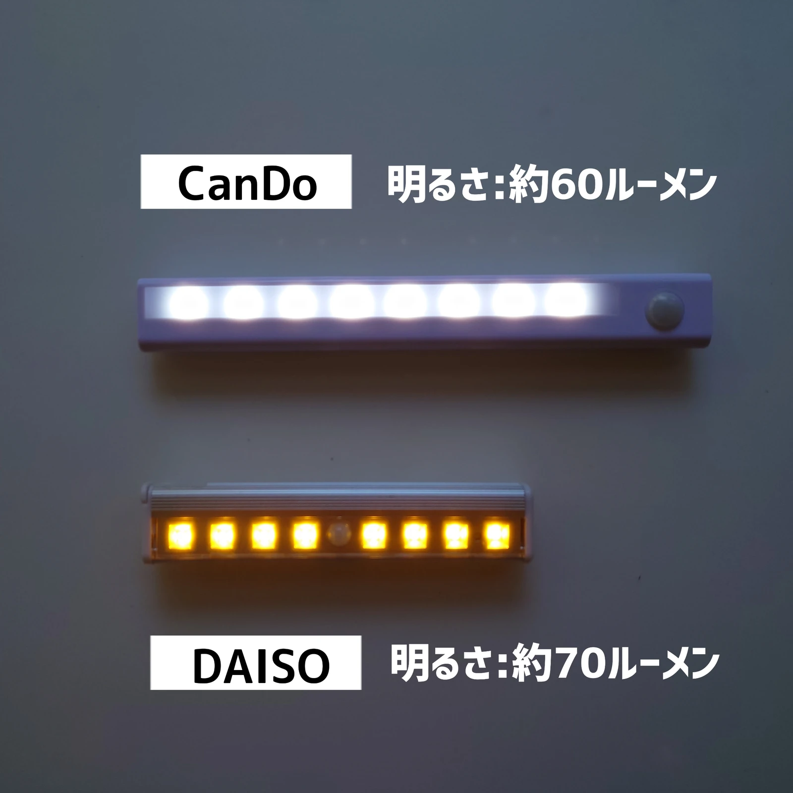 Daiso キャンドゥ センサーライト比較 Shigepyが投稿したフォトブック Lemon8