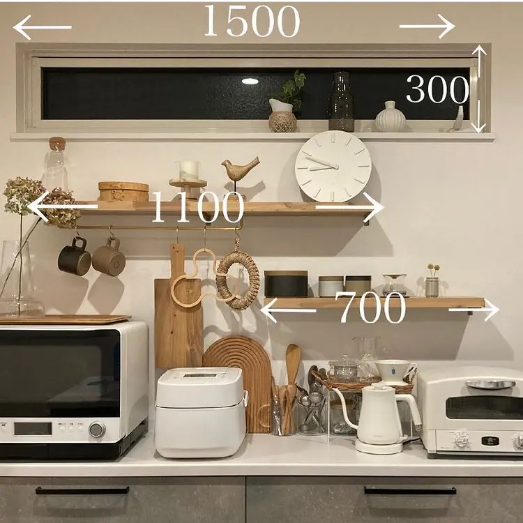 キッチン飾り棚寸法まとめ いっこーが投稿したフォトブック Lemon8