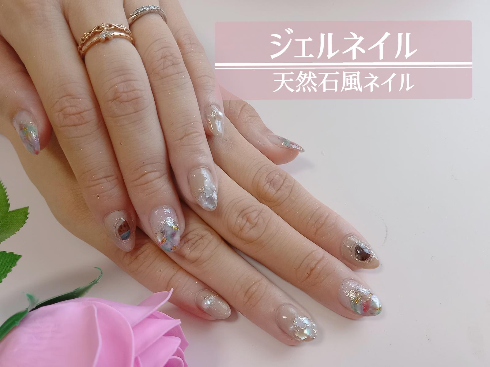 ジェルネイル 天然石風ネイル Mama0miyuが投稿したフォトブック Lemon8