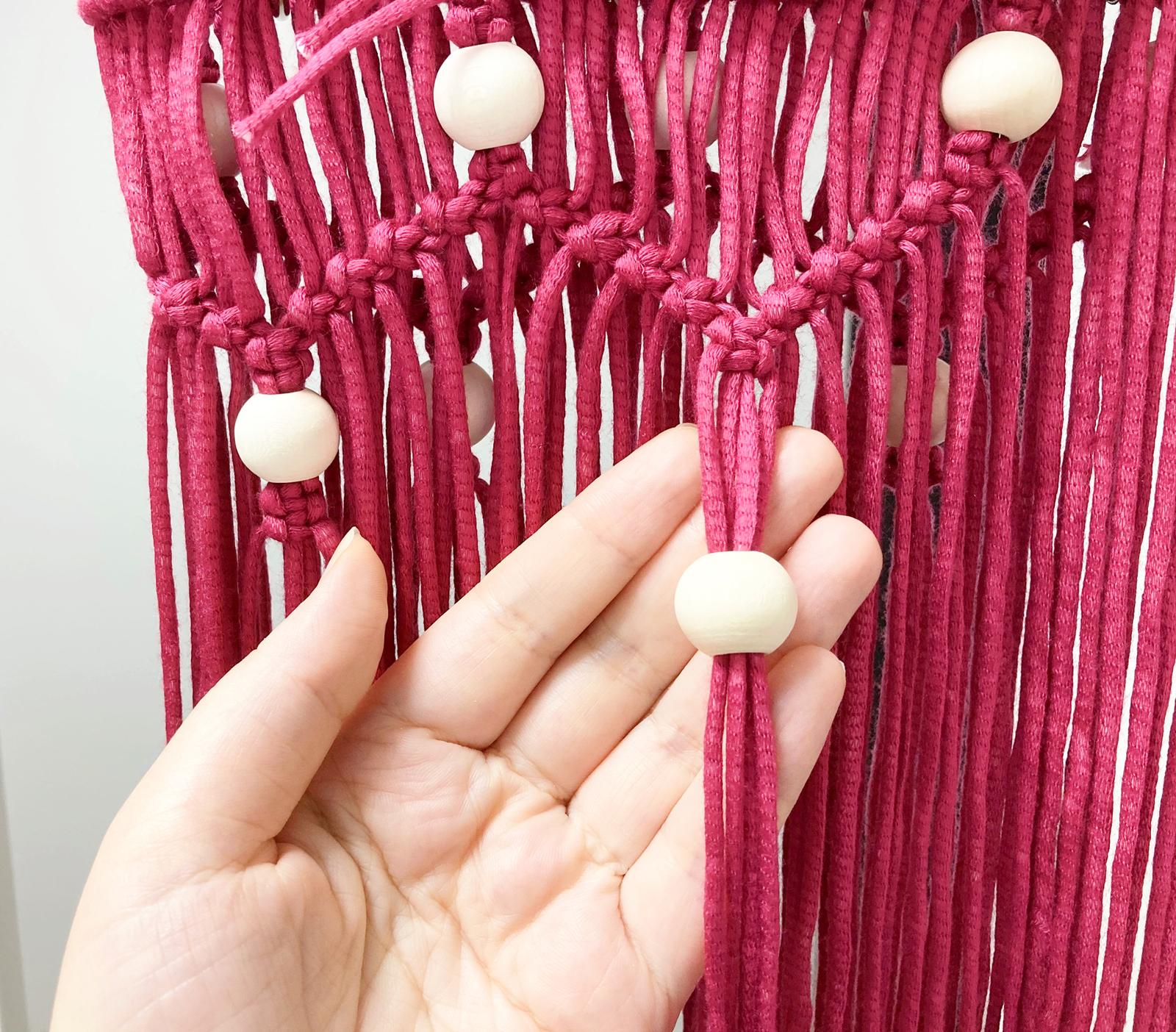 ウッドビーズを使ったマクラメバッグ 100均モールヤーンをアクセントに Acra Fiberartsが投稿したフォトブック Lemon8