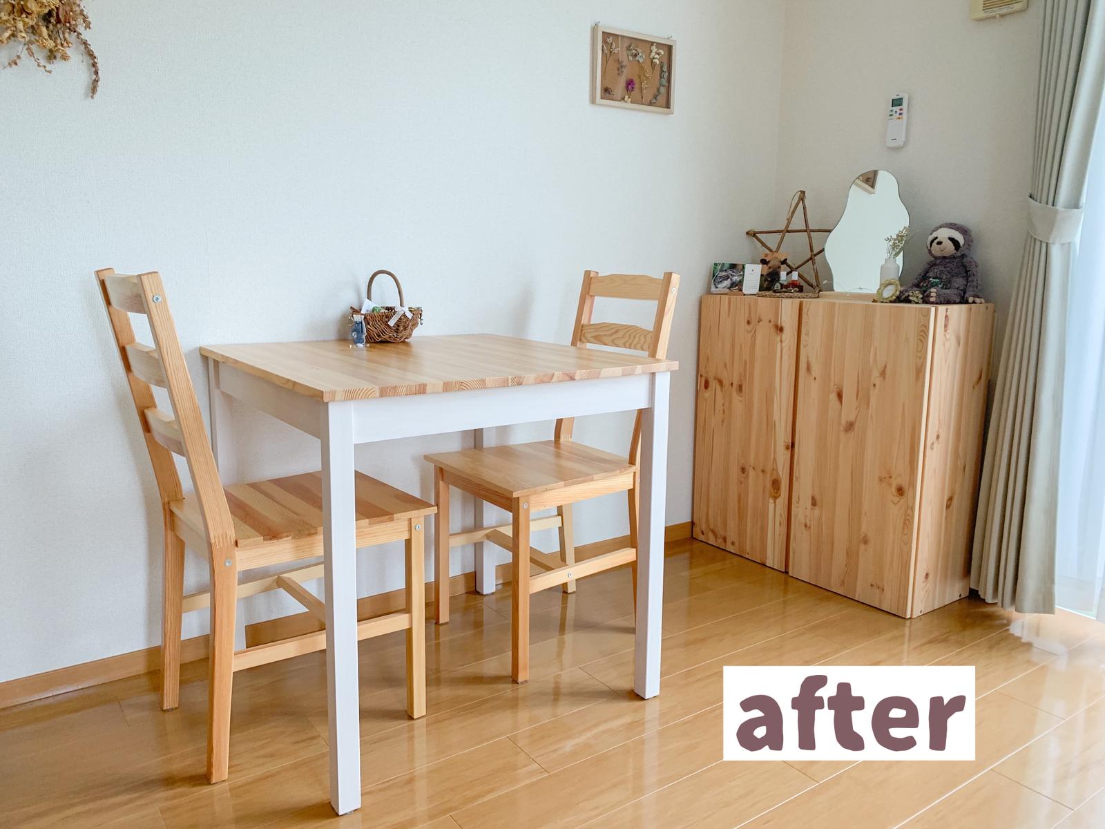 ダイニングテーブル塗り替えました𖧧𖥧 Maroroが投稿したフォトブック Sharee