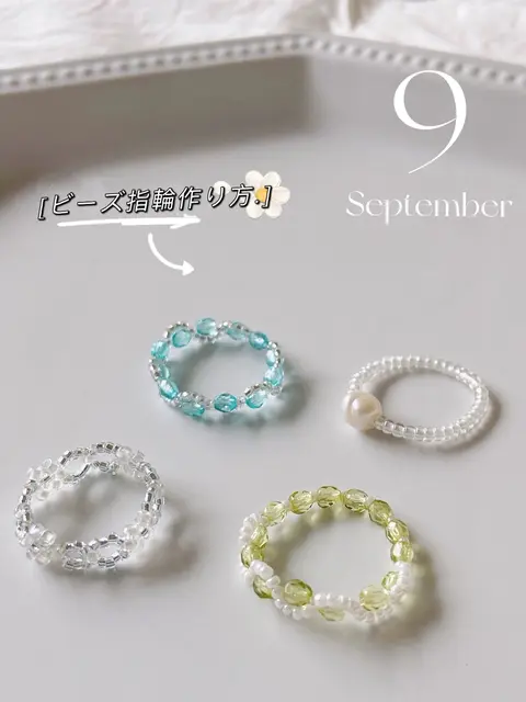 ビーズアクセサリー 韓国 作り方 Lemon8