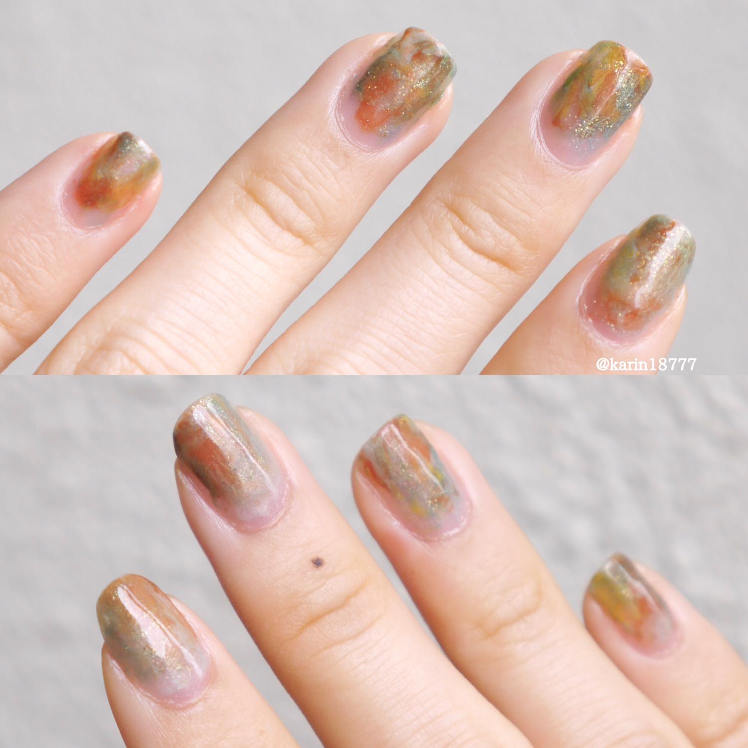 簡単マーブルネイル Karinが投稿したフォトブック Sharee