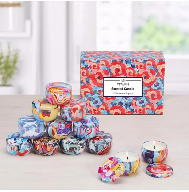 オーロラマーブルキャンドル 作り方 Lemon8