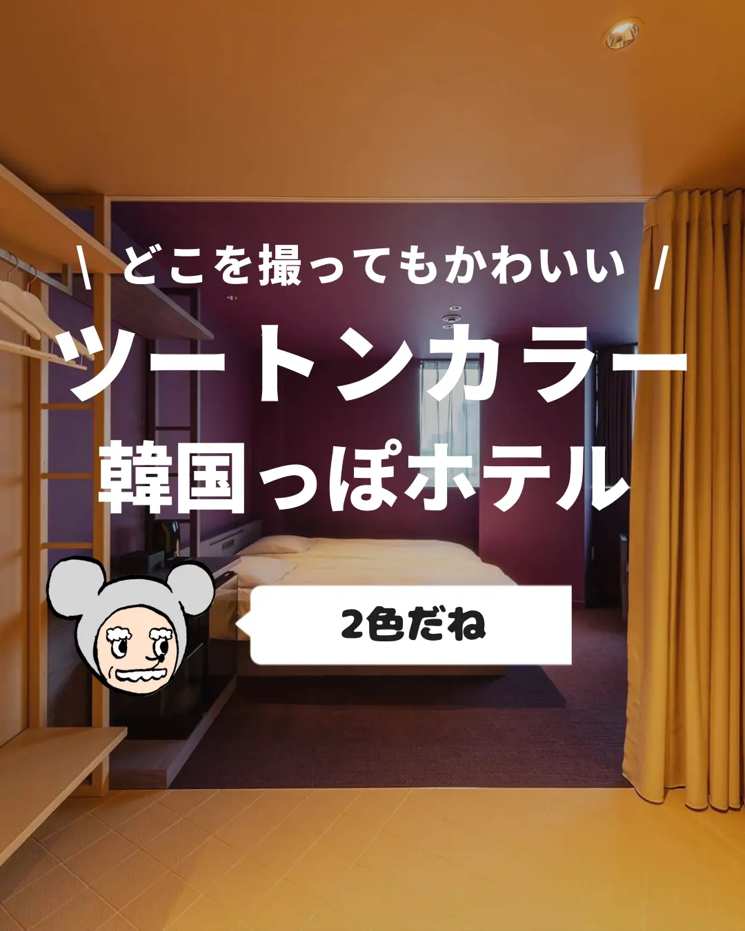 最高のコスパホテル 1人3000円台でバイカラーがかわいい韓国っぽホテル 博士の愛したホテルたちが投稿したフォトブック Lemon8
