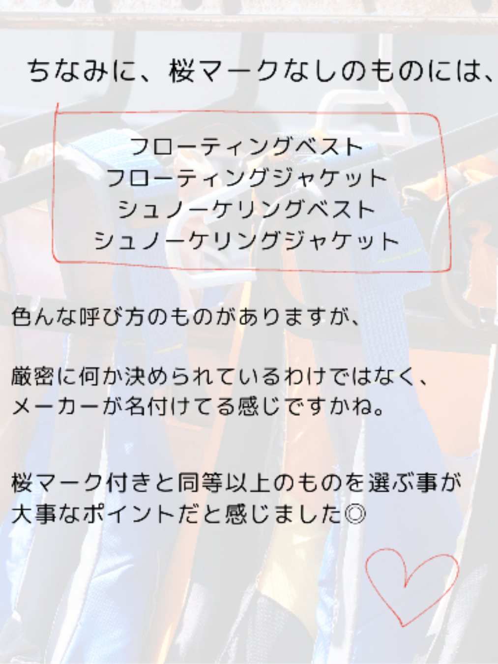 子ども用ライフジャケットの選び方の参考に 桜マークとかタイプaとかいったい何なの Kototabiが投稿したフォトブック Sharee