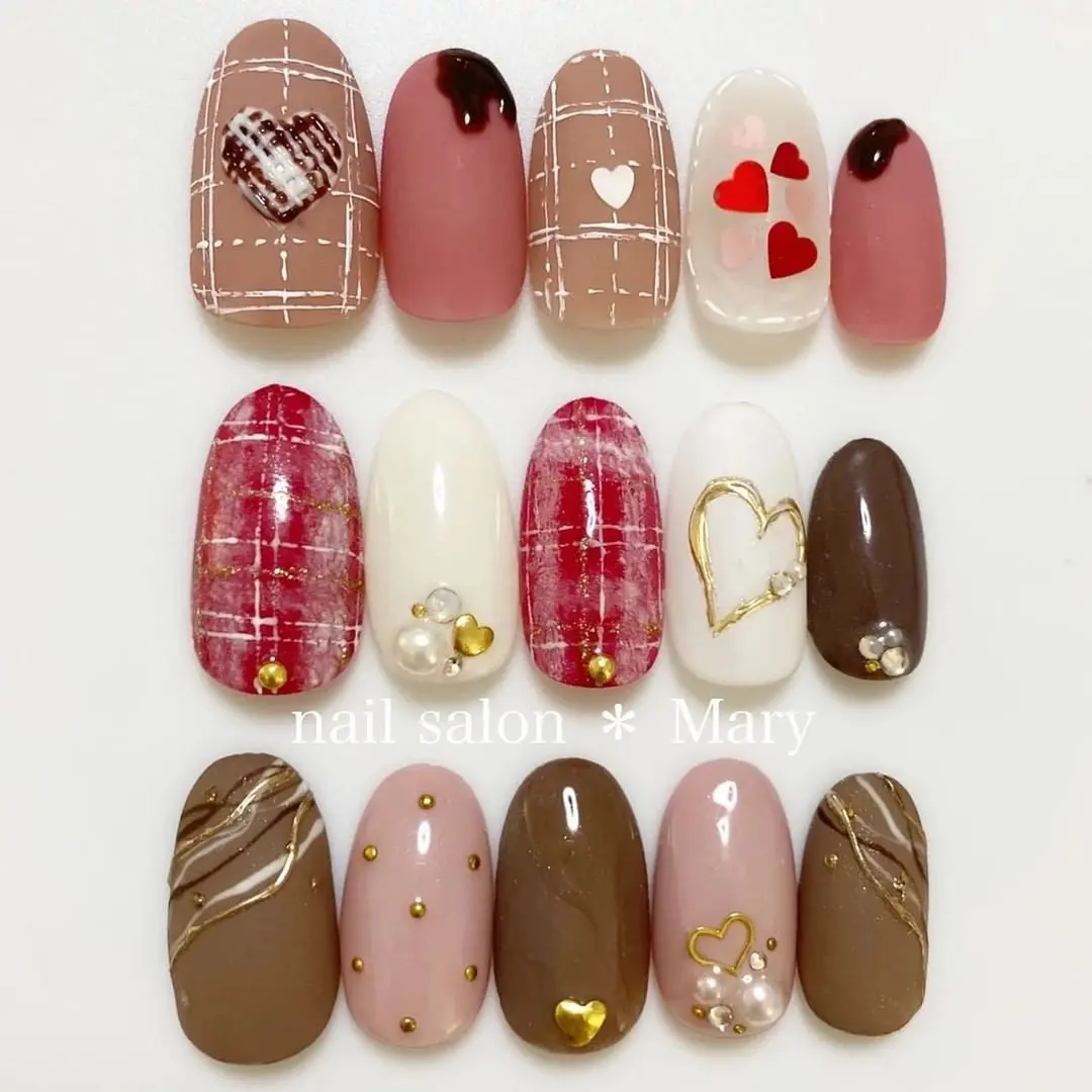 バレンタインネイル9選 22 ネイルブック公式が投稿したフォトブック Lemon8