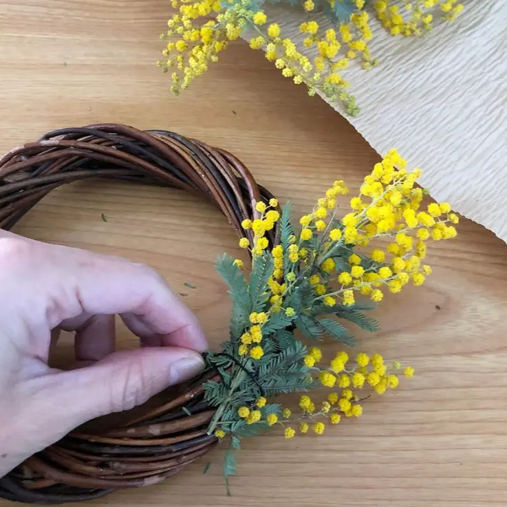 ミモザのリース作ってみました Youkoが投稿したフォトブック Lemon8