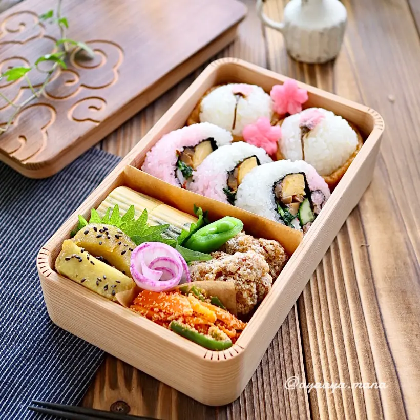 春の助六弁当　春の巻き寿司の作り方の画像