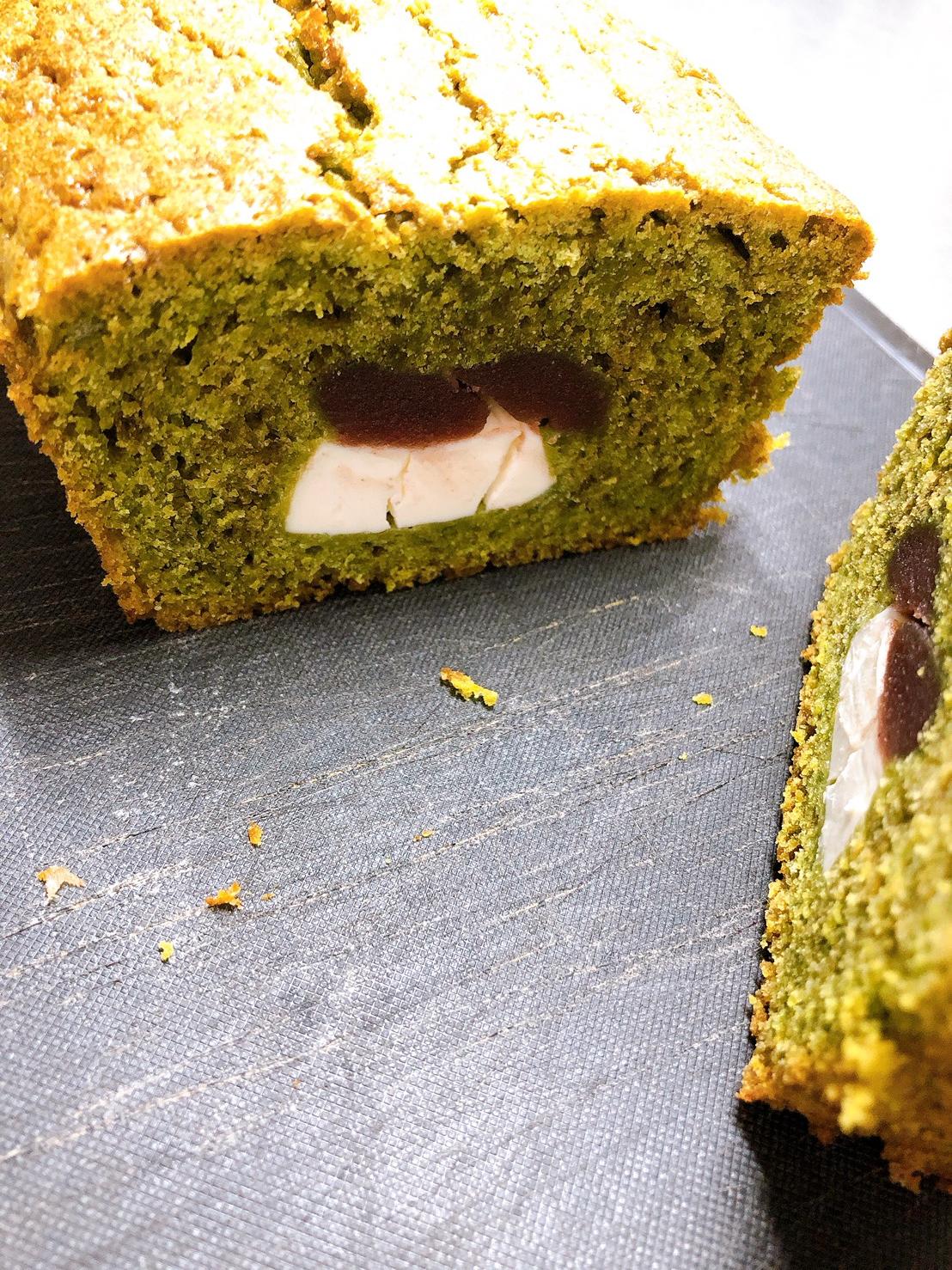 抹茶 こしあん クリームチーズ ありそうでなかった組み合わせ 和風なクリチパウンドケーキ 出不精が投稿した記事 Sharee