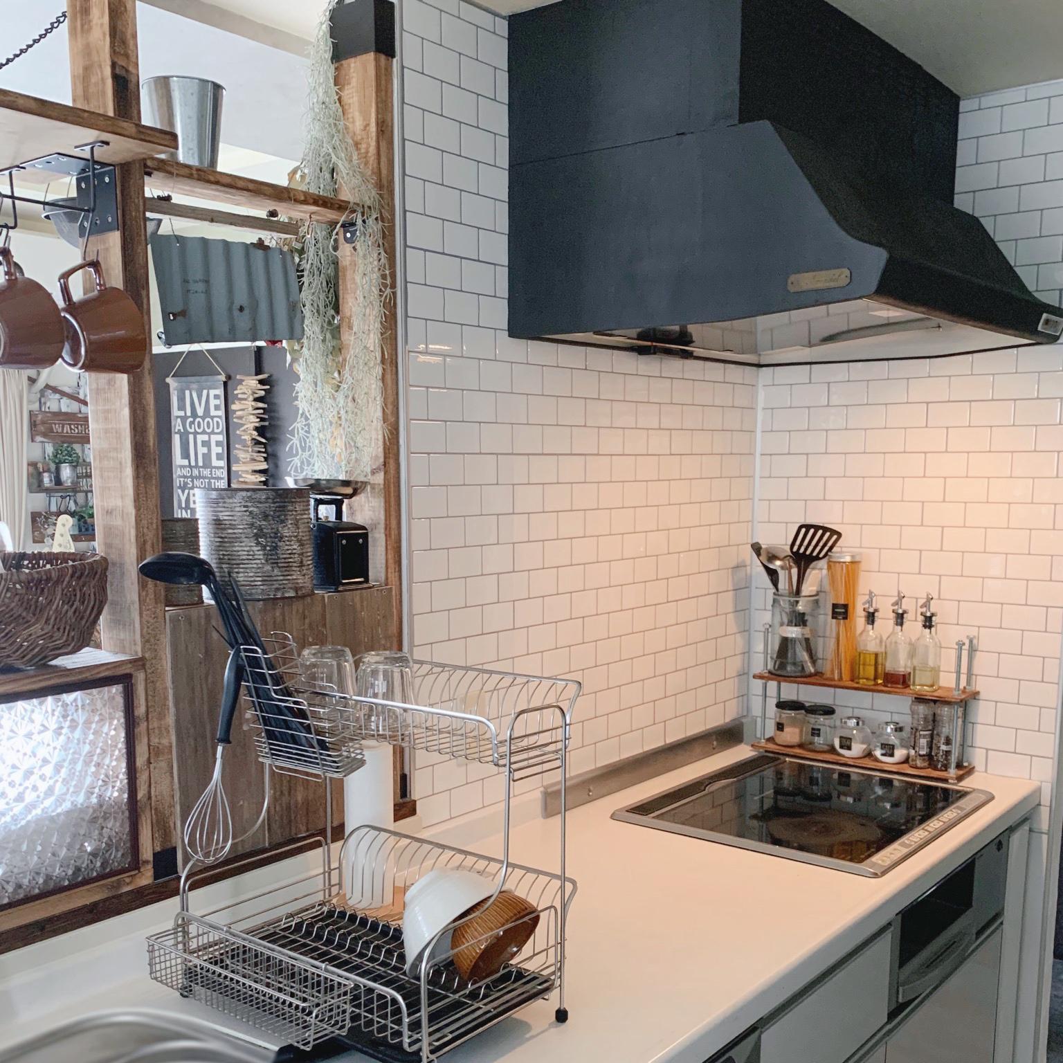 キッチンパネルをサブウェイタイル風に Jewelが投稿した記事 Sharee