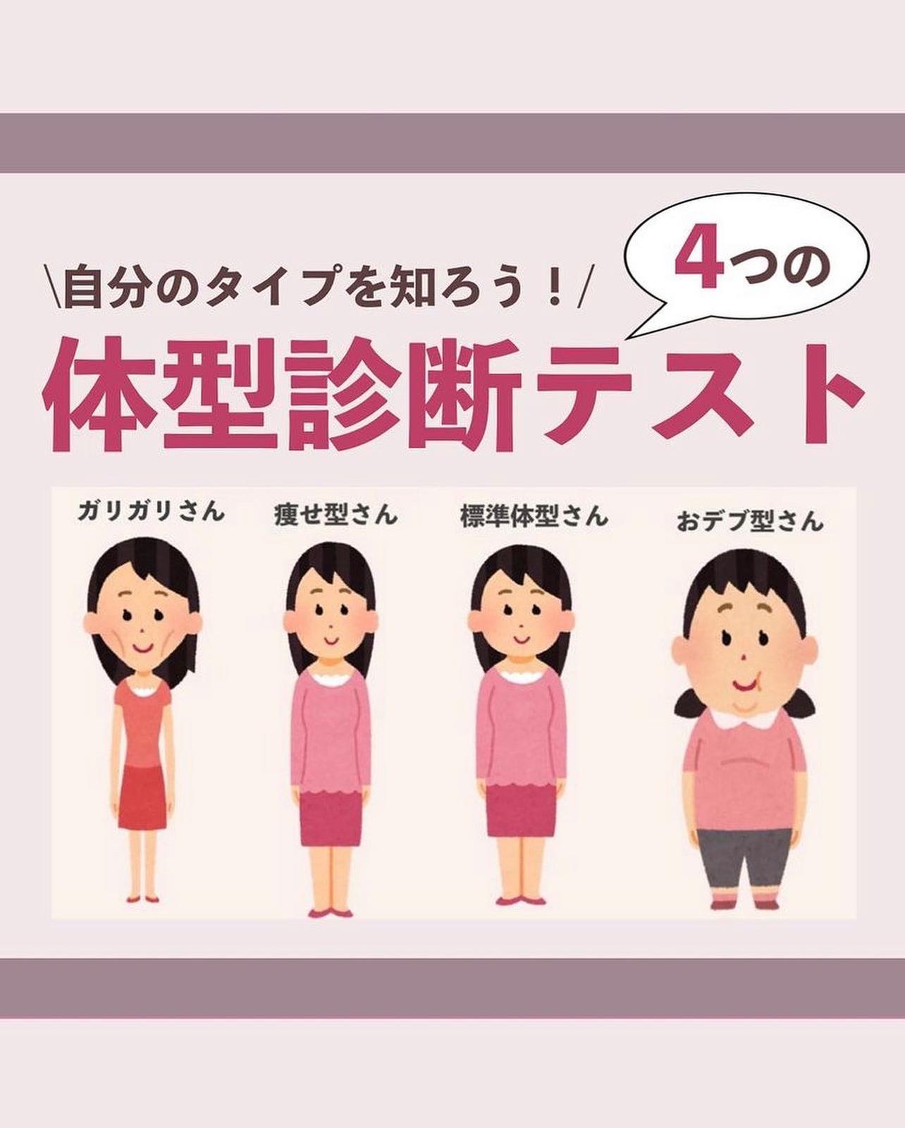 貧乳タイプがわかる 4つの体型診断テスト 細身の女性向けデブエットが投稿したフォトブック Lemon8