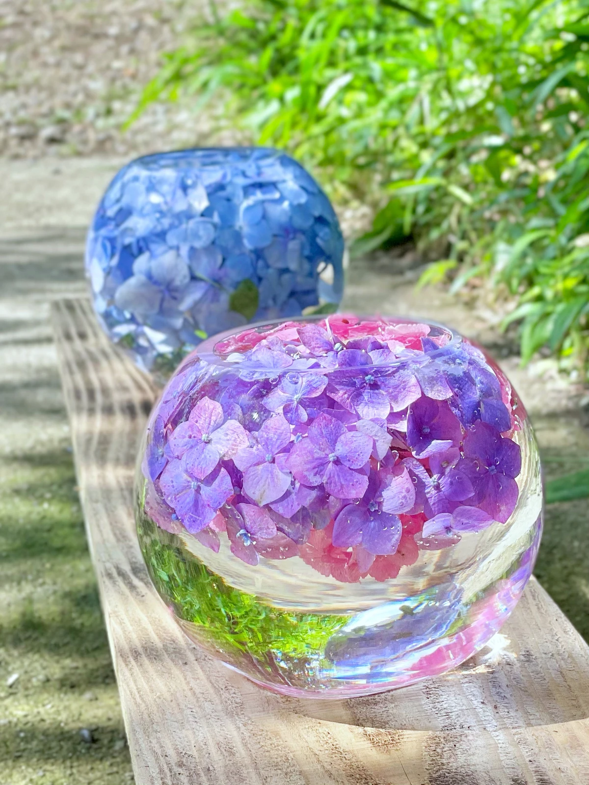 奈良 般若寺の紫陽花ガラスボール Akaneが投稿したフォトブック Lemon8