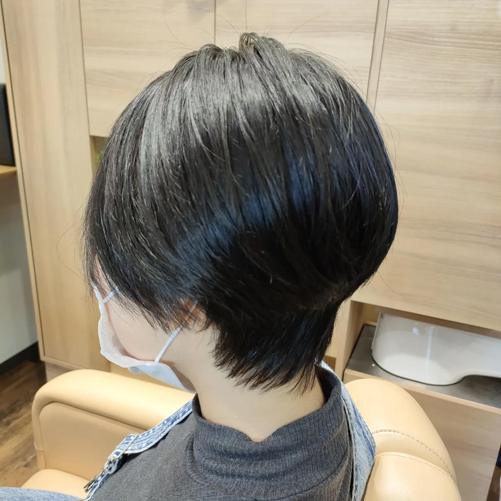 ママの髪型楽ショート後ろ括り Lemon8