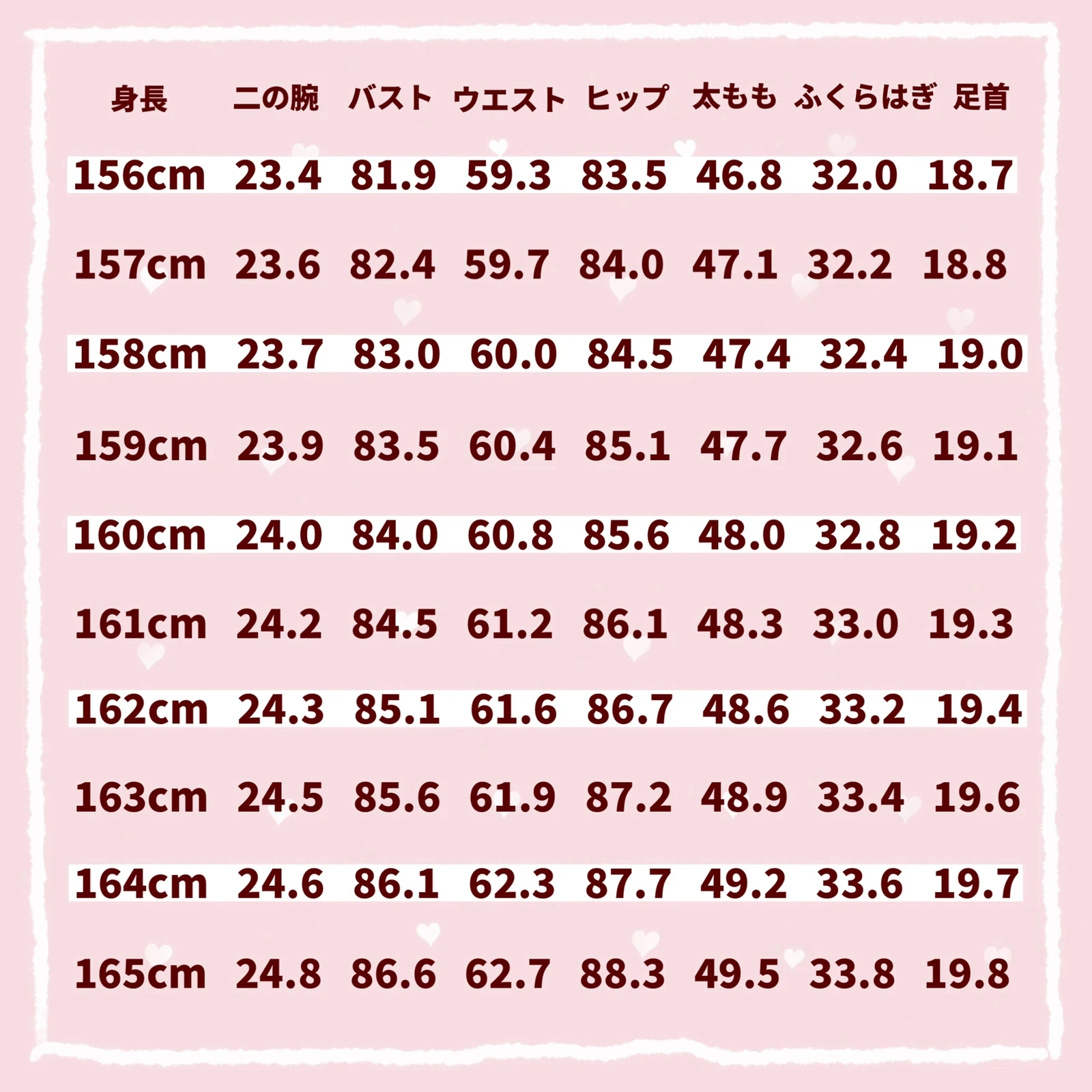 身長別 理想のボディサイズ ぽんが投稿したフォトブック Lemon8